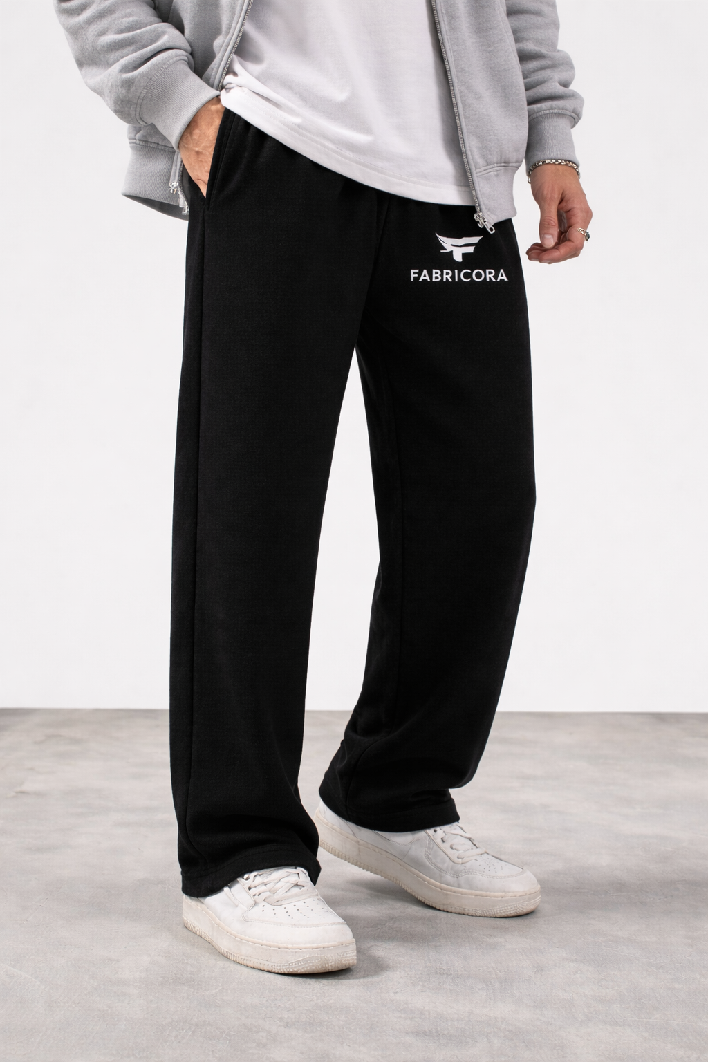 Wide-Leg Sweatpants