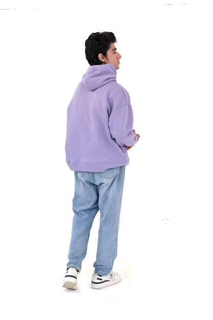 Lilac purple Over size Hoodie