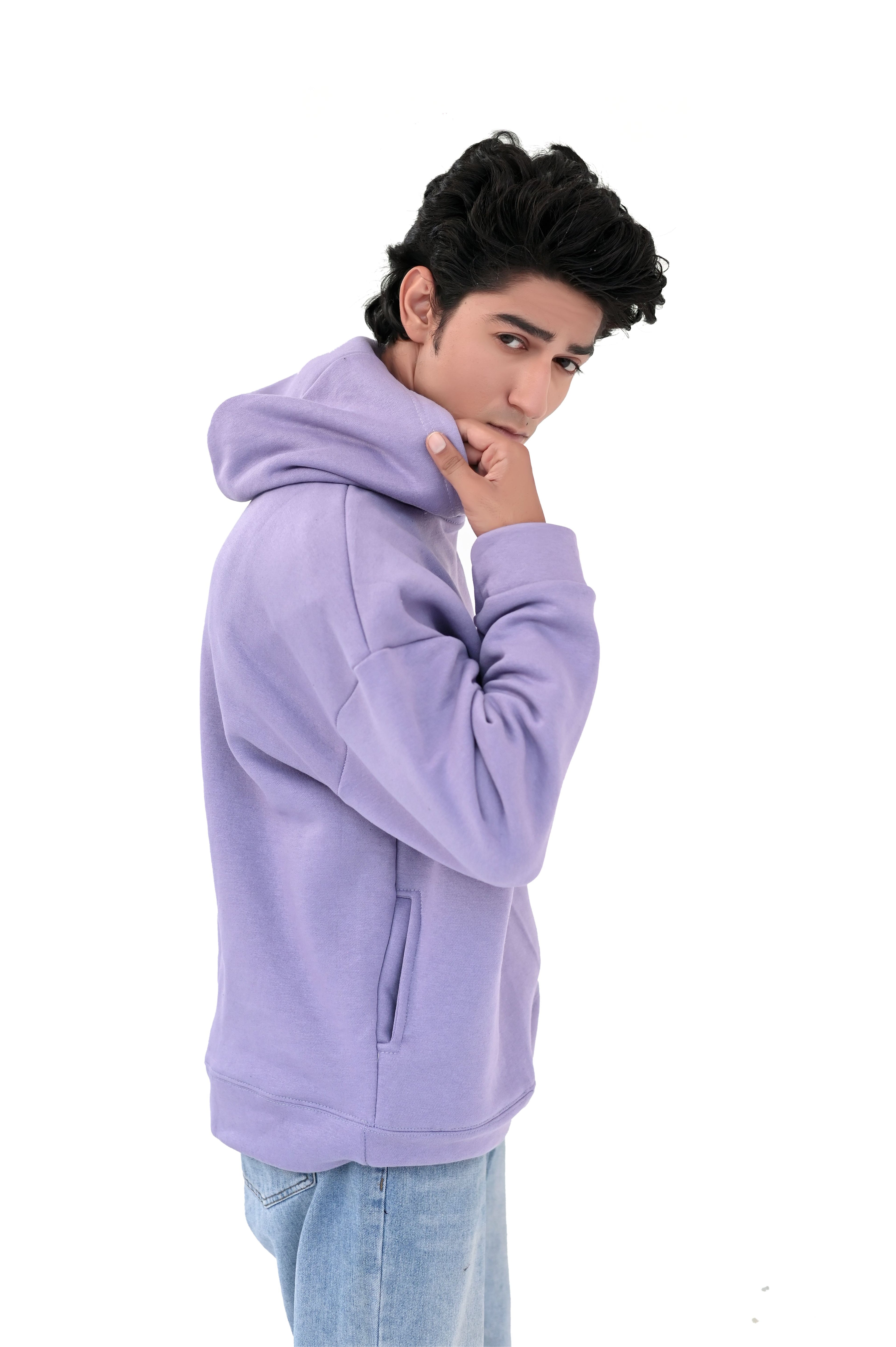 Lilac purple Over size Hoodie