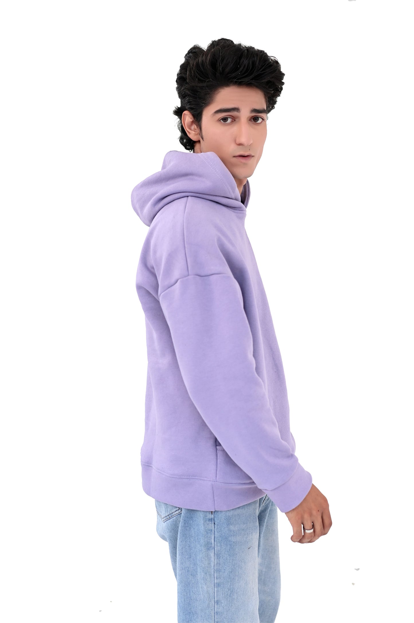 Lilac purple Over size Hoodie