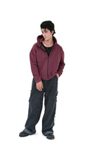 Mahroon Zipper Hoodie
