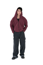 Mahroon Zipper Hoodie