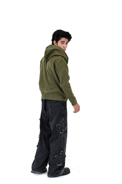 Khaki Zipper Hoodies