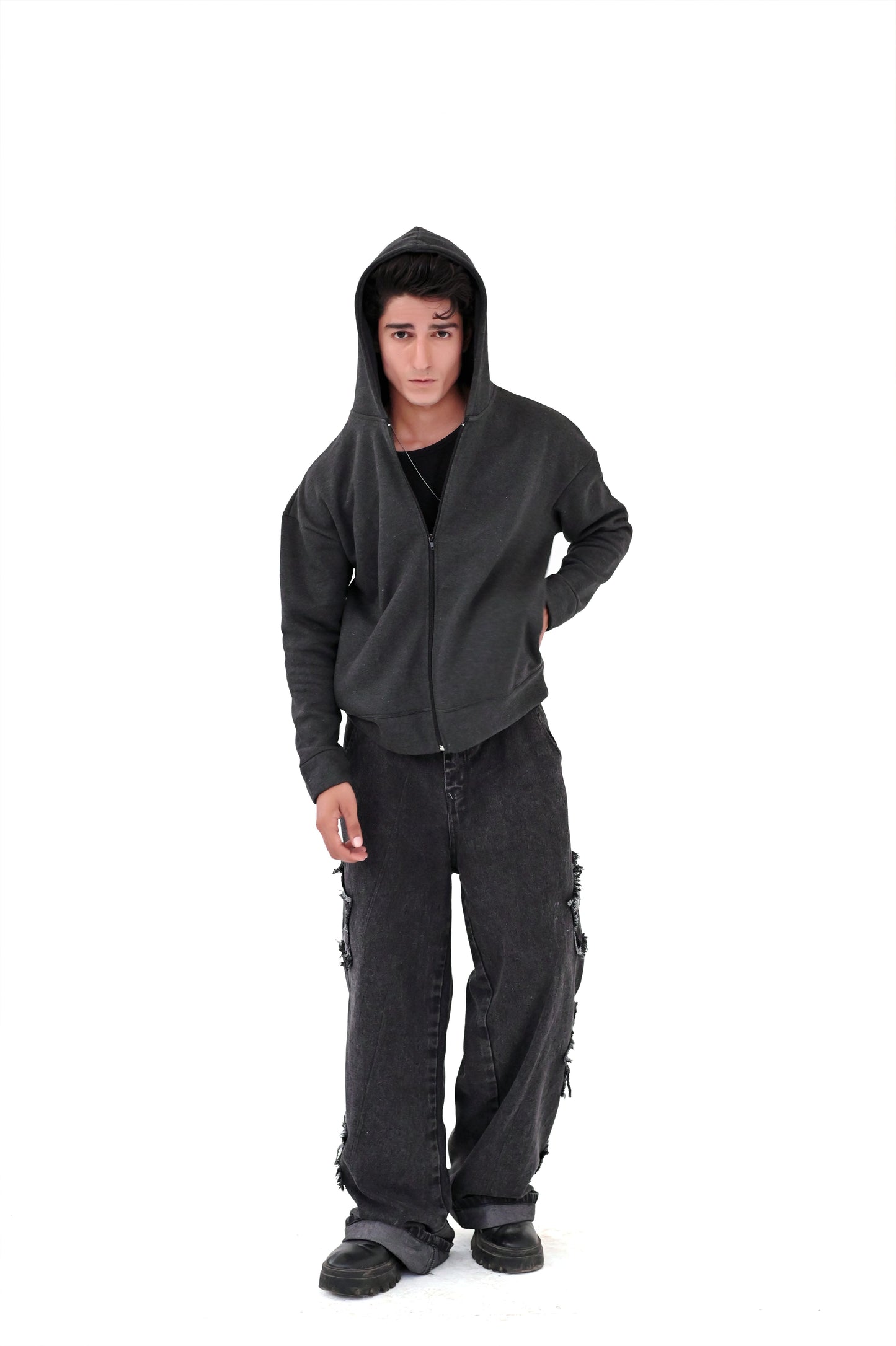 CharCoal Zipper Hoodies