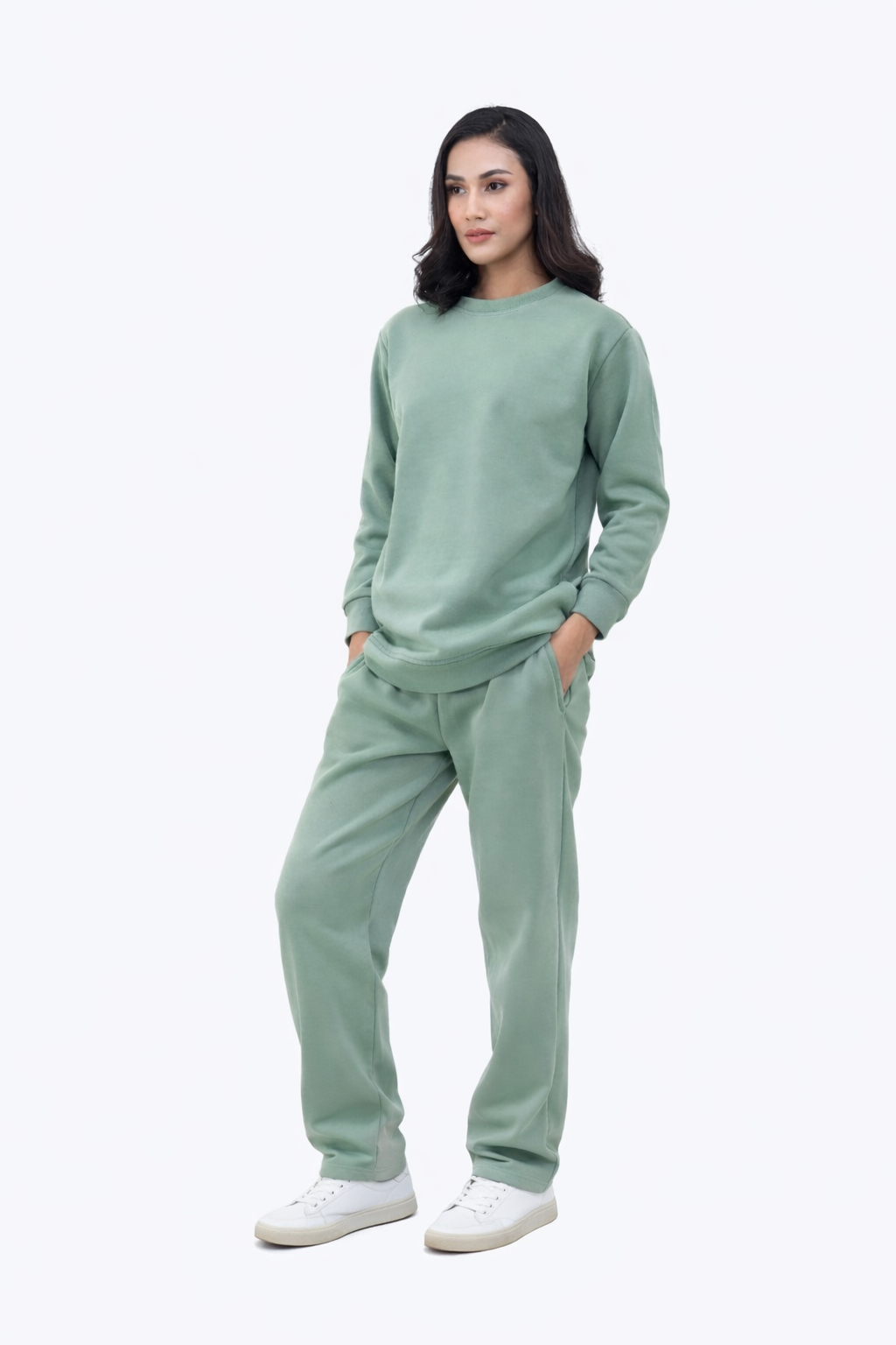 Sweetshirt pajama suit|Mint Green