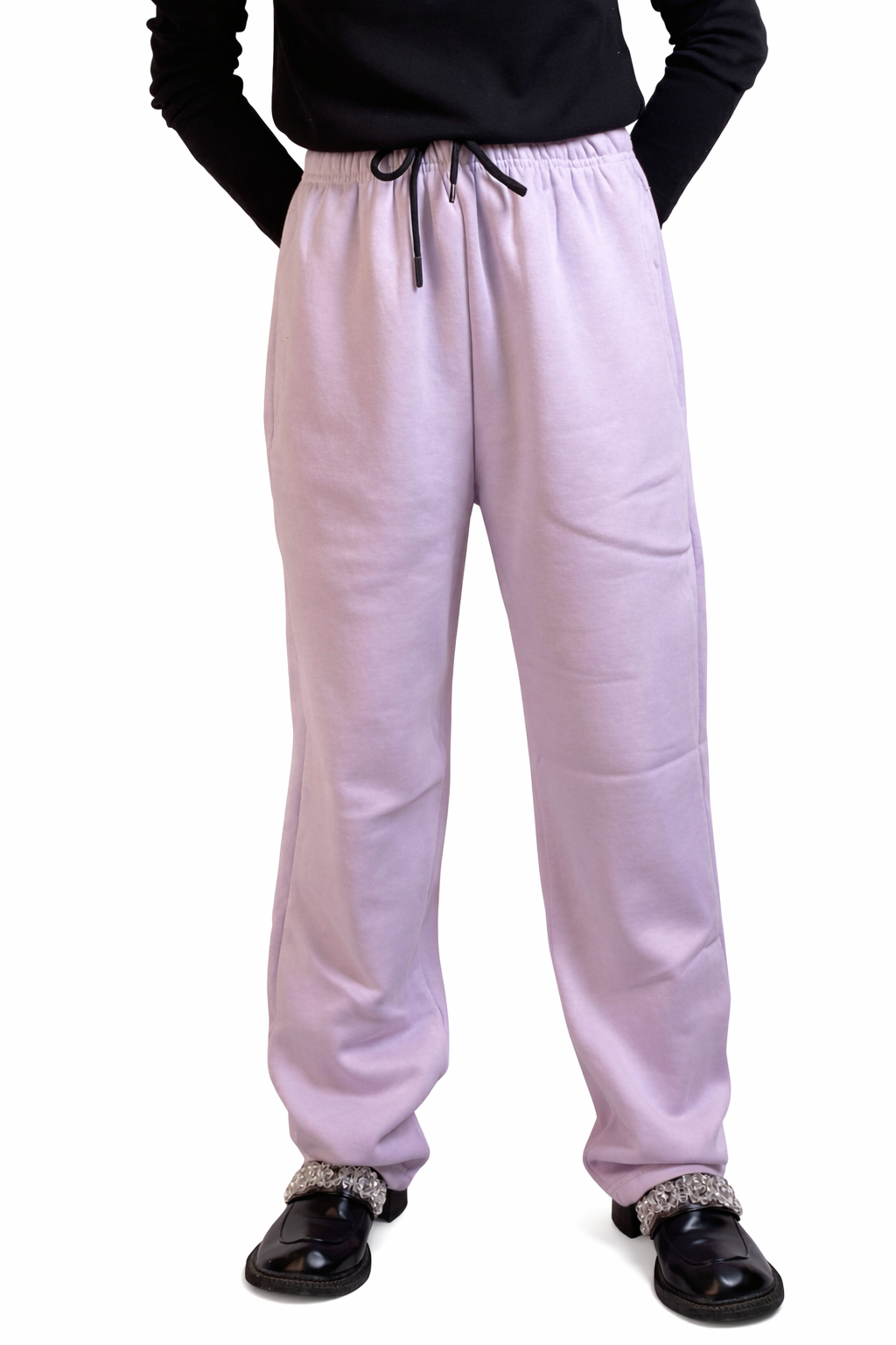 straight leg Trousers|Lilac purple
