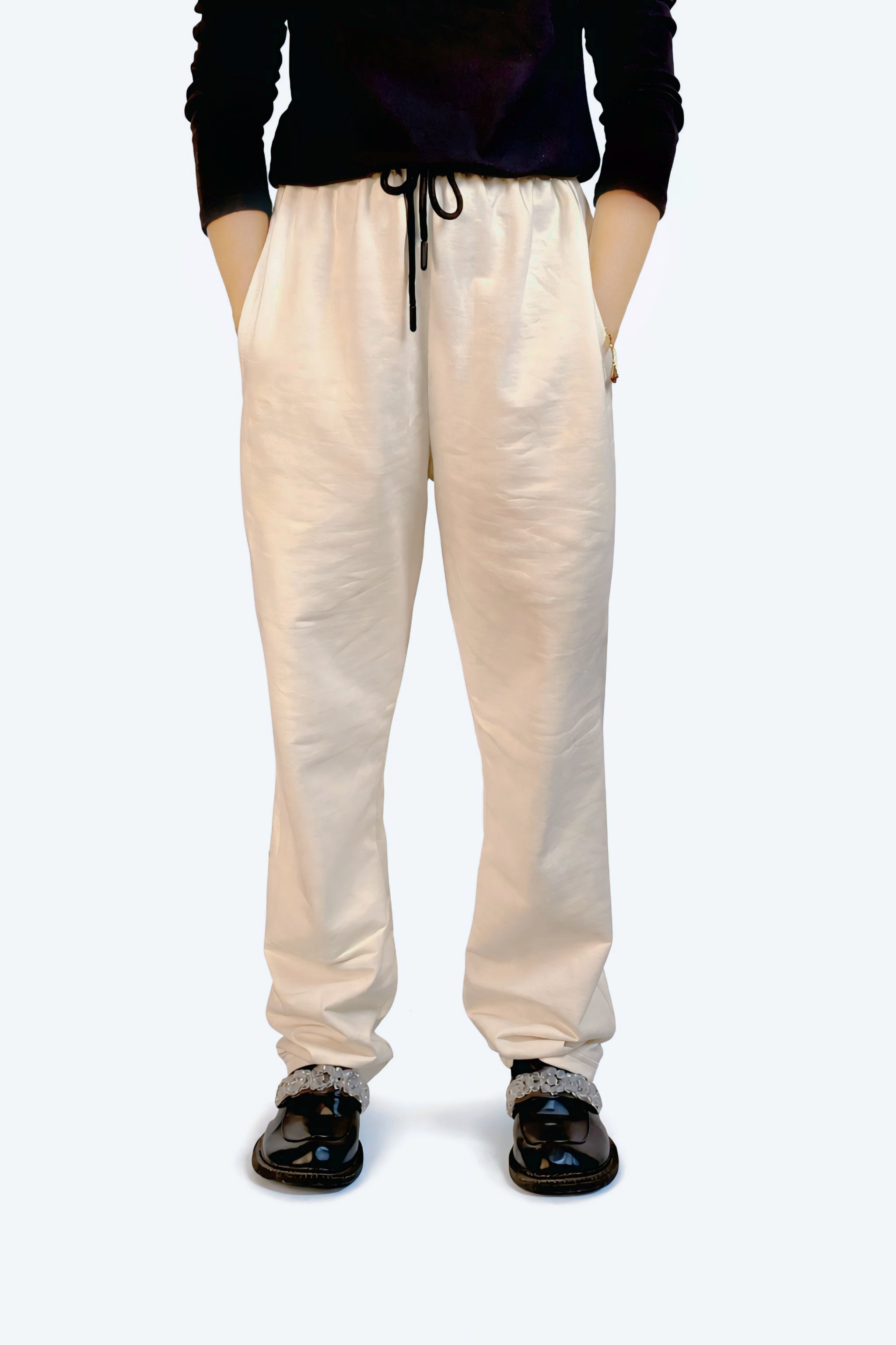 Straight leg Trousers|OFF WHITE