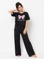 Bowknot  PYJAMAS SETS | Black