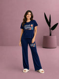 Hello Summer PYJAMAS SETS (Navy blue)