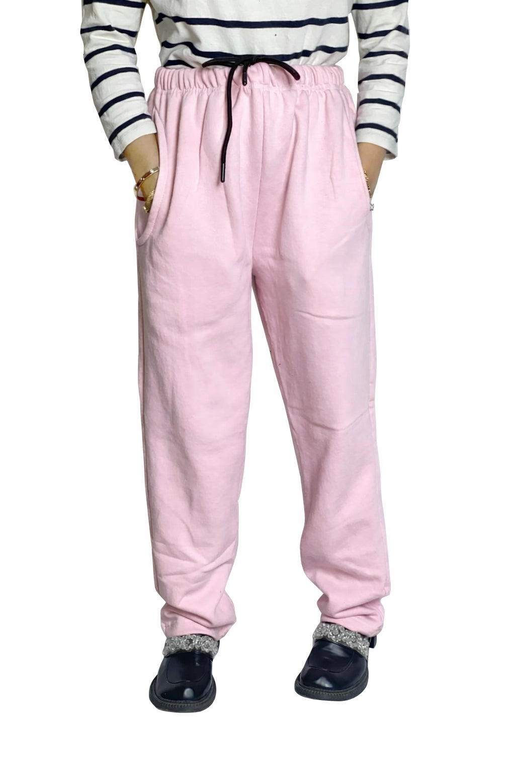 Straight leg Trousers|Baby Pink