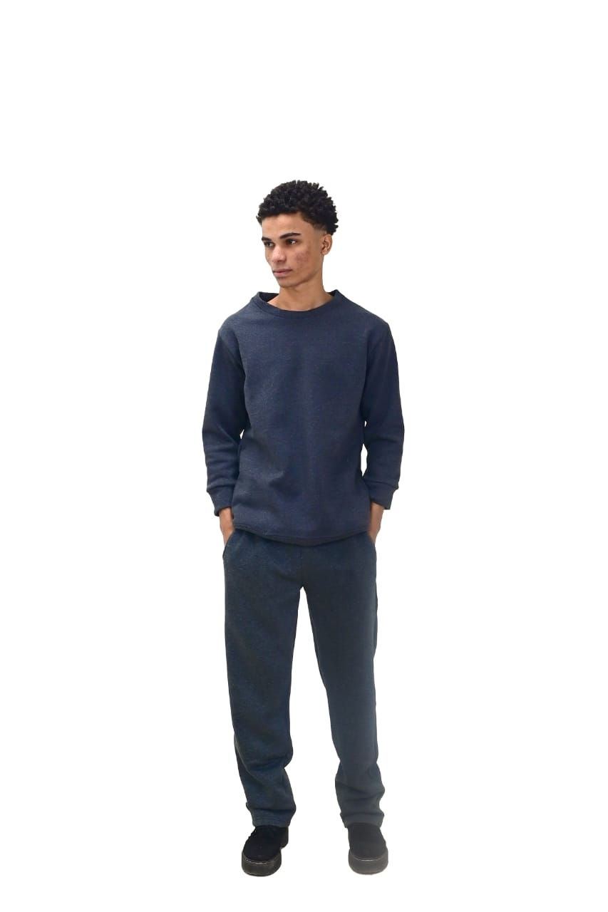 Navy Blue Sweetshirt Pajama suit