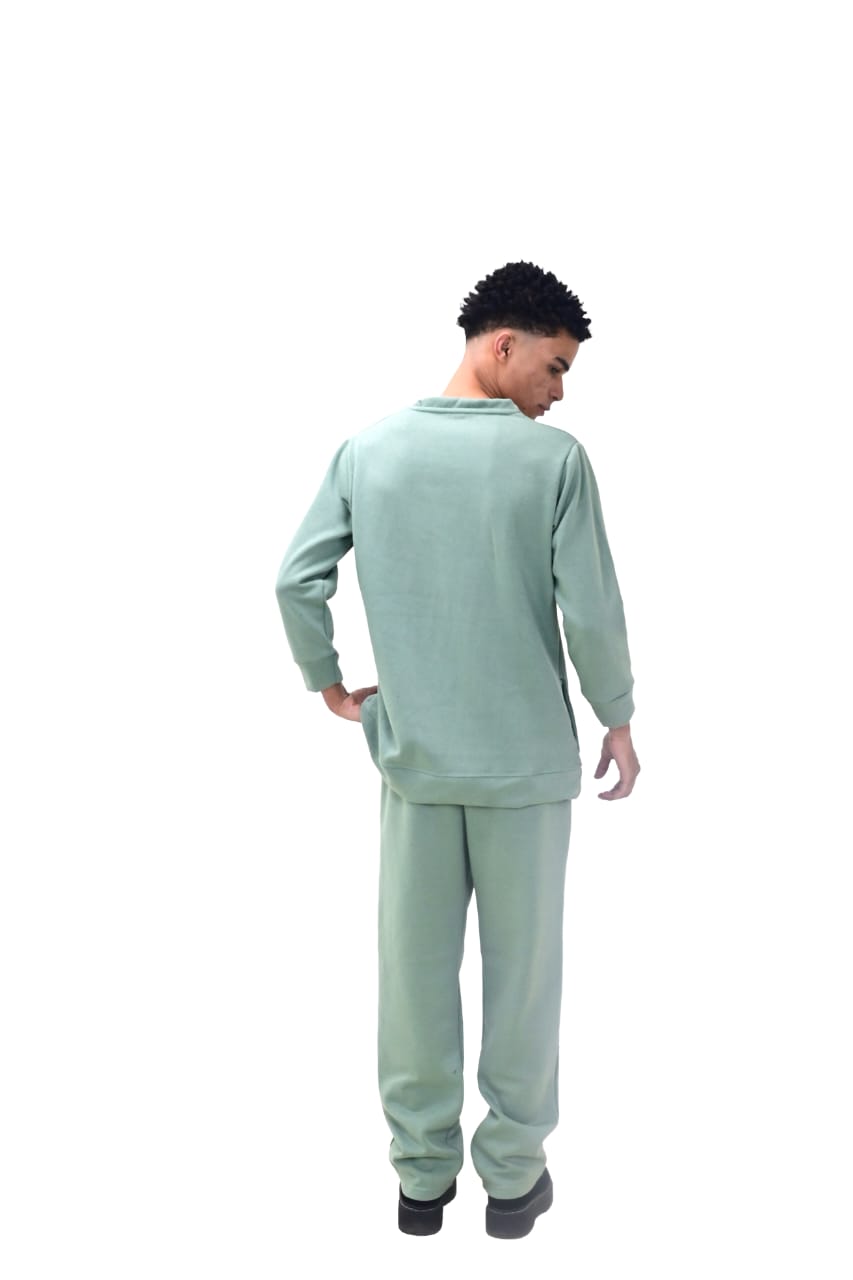 Mint Green Sweetshirt Pajama suit