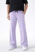 Lilac Wide-Leg Sweatpants