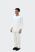 Off White Sweetshirt Pajama suit