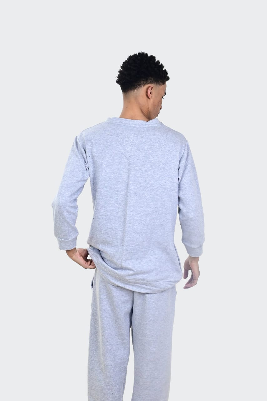H-Grey Sweetshirt Pajama suit