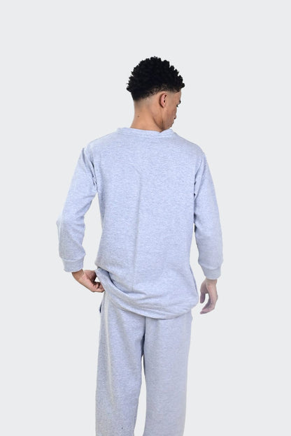 H-Grey Sweetshirt Pajama suit