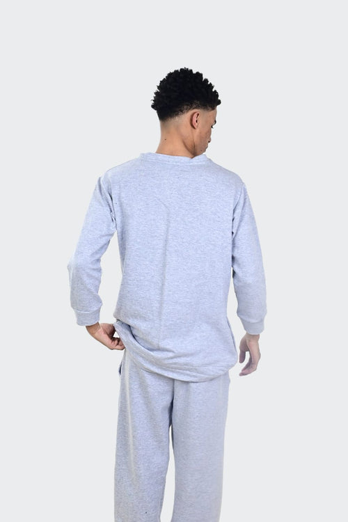 H-Grey Sweetshirt Pajama suit