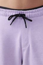 Lilac Wide-Leg Sweatpants