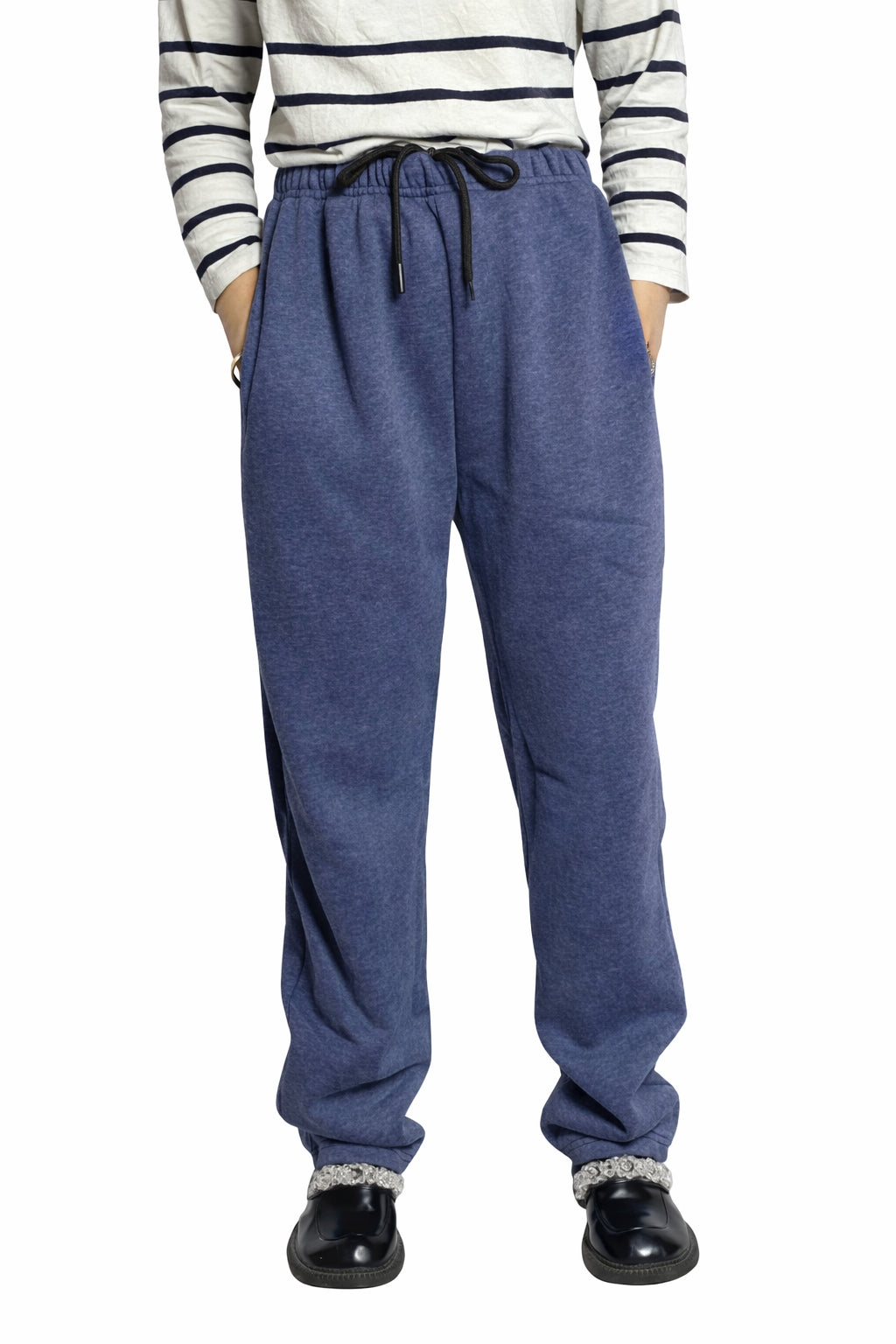 Straight leg Trousers |Navy Blue