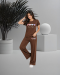 Beautiful Hearts PYJAMAS SETS| Brown