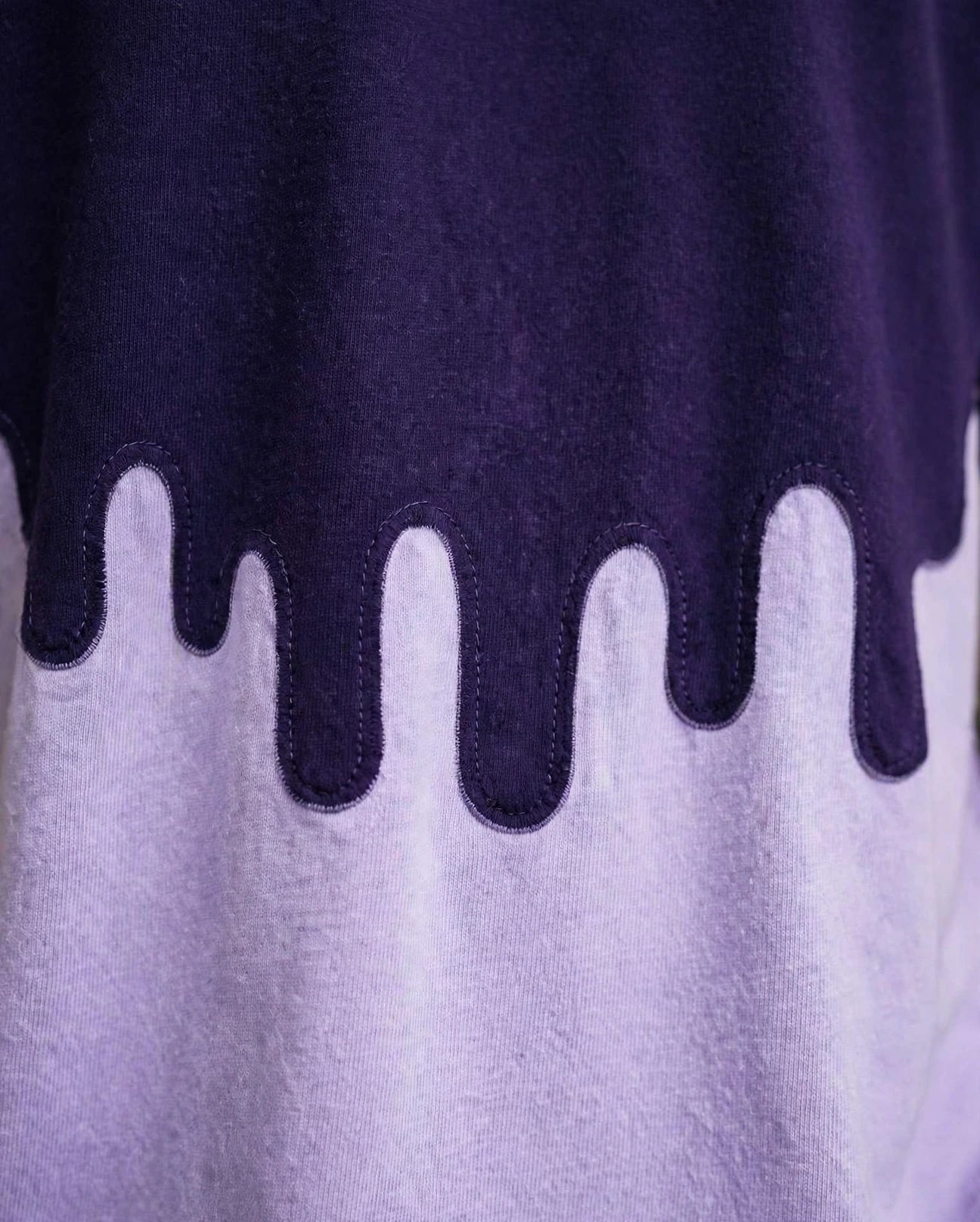 Drip Contrast Oversized T-Shirt