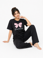 Bowknot  PYJAMAS SETS | Black