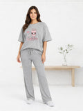 Coffee PYJAMAS SUIT | H-Grey