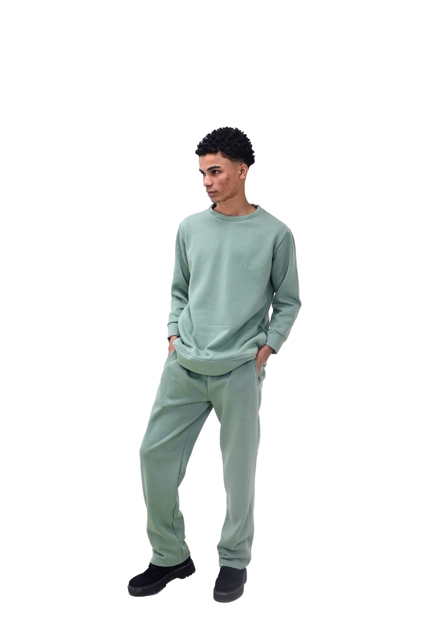 Mint Green Sweetshirt Pajama suit