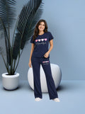 Beautiful Hearts PYJAMAS SETS | Navy blue