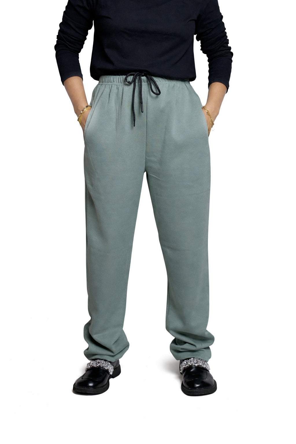 Straight leg Trousers|Mint Green