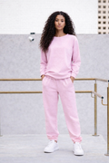 Sweetshirt Pajama Suit|Baby Pink