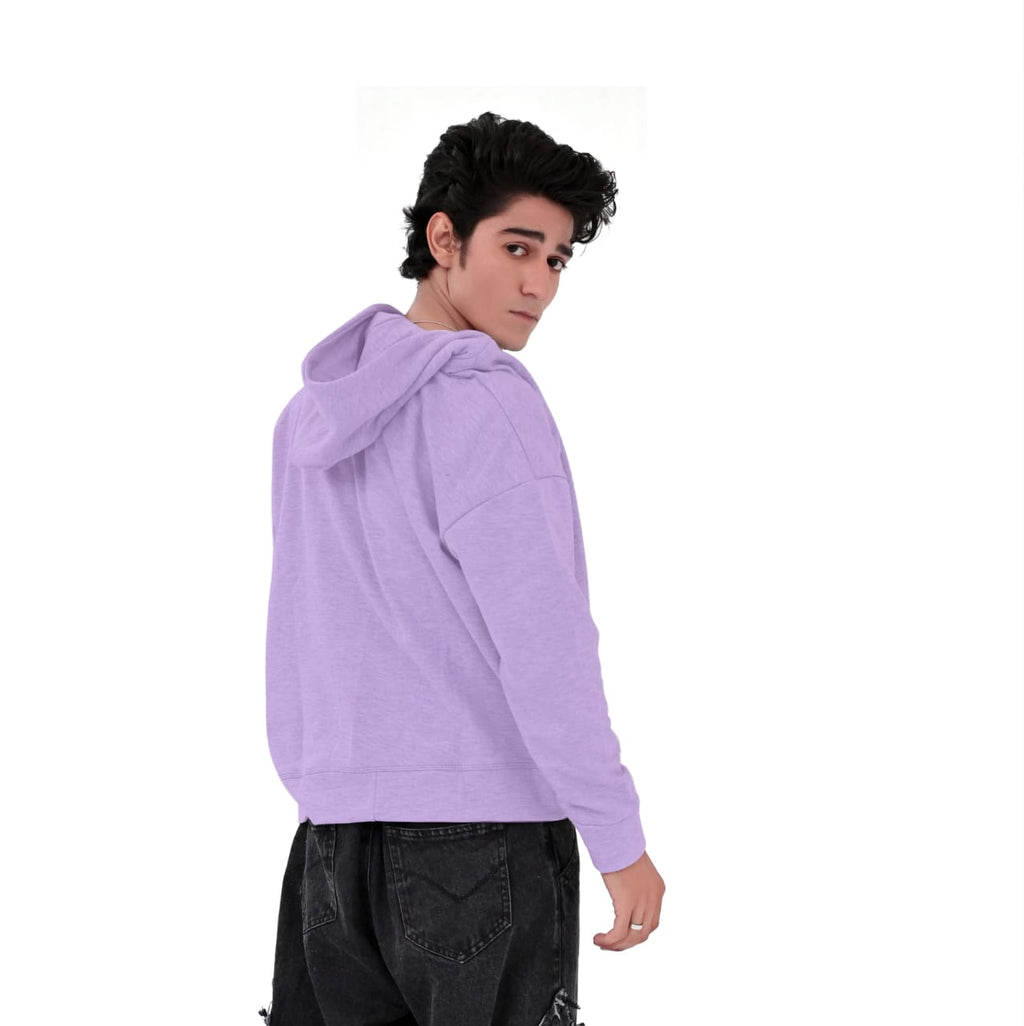 Lilac purple Zipper Hoodies