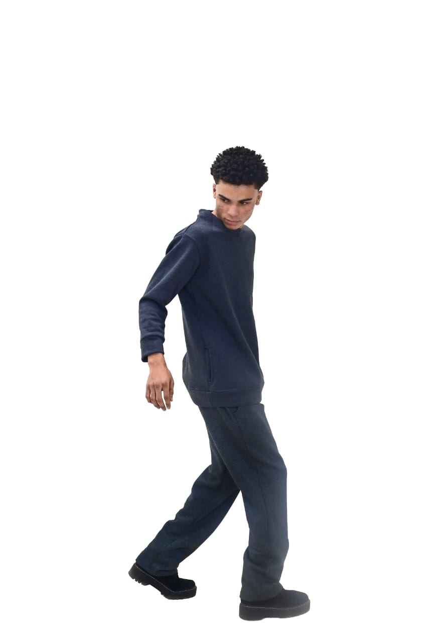 Navy Blue Sweetshirt Pajama suit