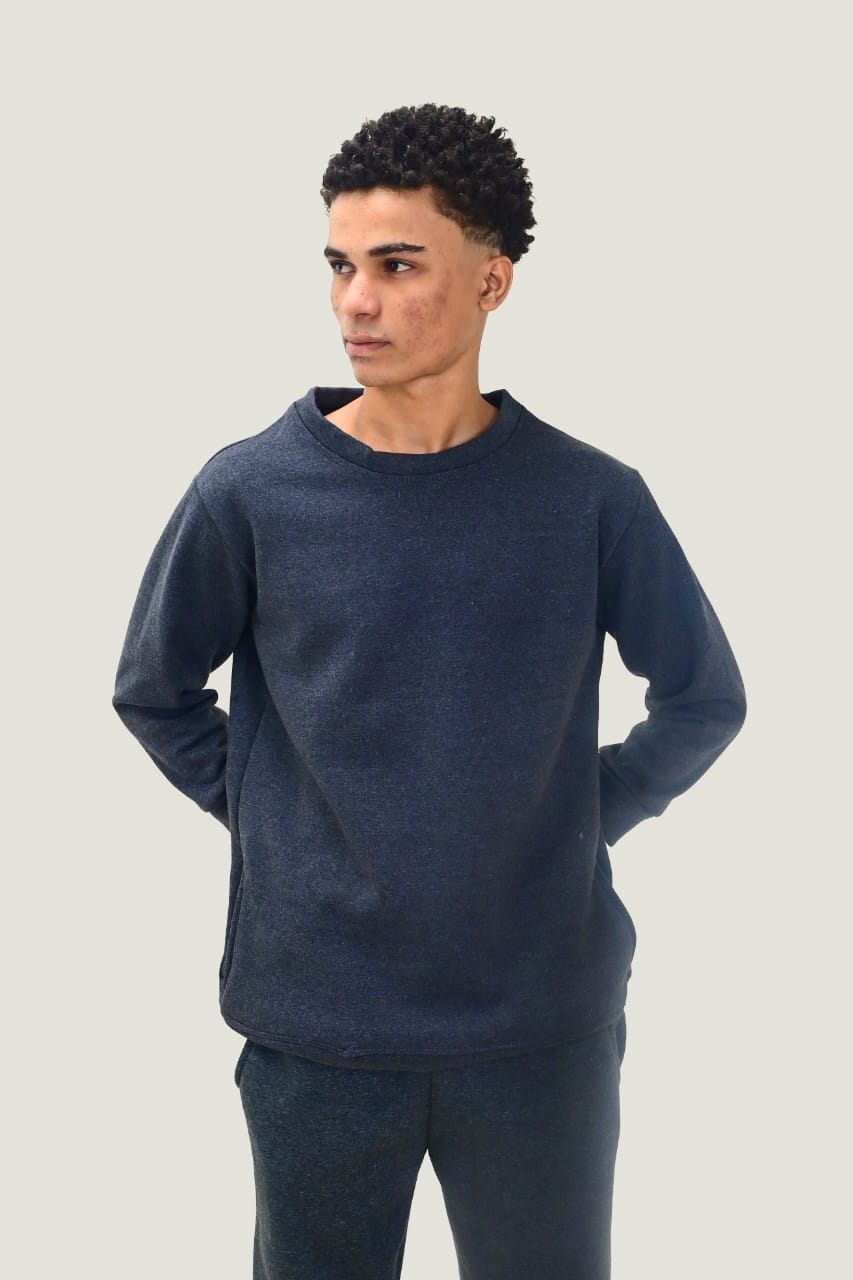 Navy Blue Sweetshirt Pajama suit